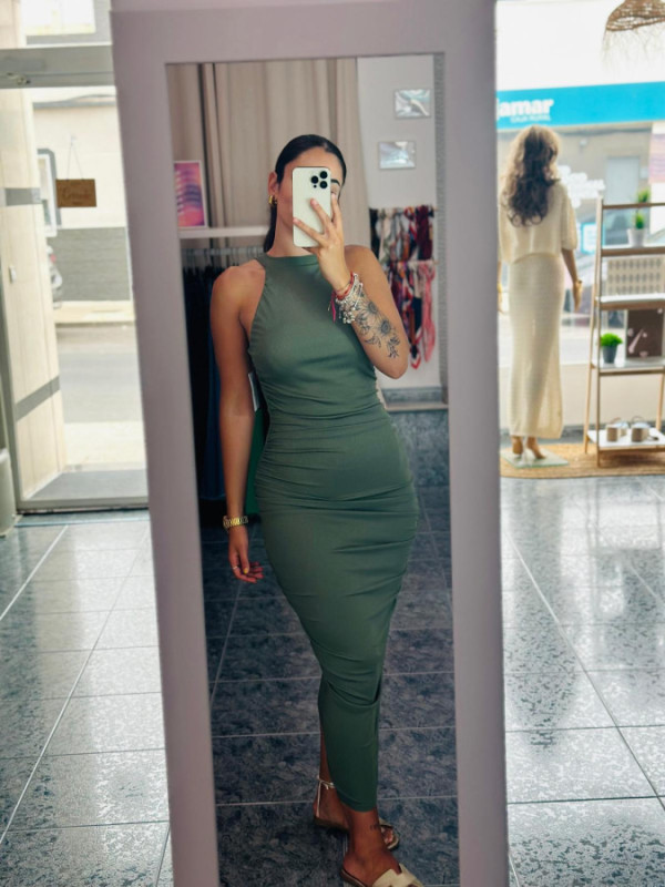 VESTIDO canale fruncido