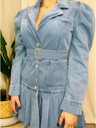 VESTIDO denim corto